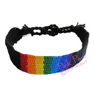 friendship bracelet - black (thick)