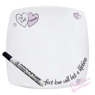civil ceremony message plate