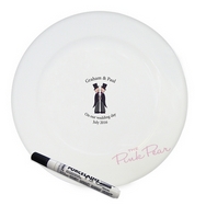 civil ceremony message plate - male