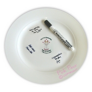 civil ceremony message plate - female