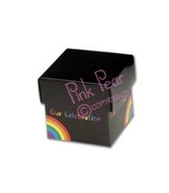 square box - rainbow favour box