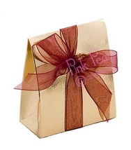 sachet box - shiny gold