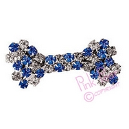 doggie hair slide - blue