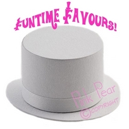 top hat box - white
