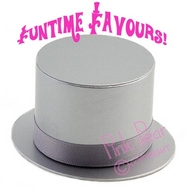 top hat box - silver