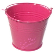favour bucket - fuchsia pink