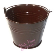 favour bucket - chocolate brown
