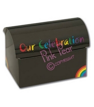 chest - rainbow favour box
