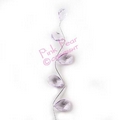 jewel spray - lilac with silver