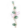 jewel spray - green with gold
