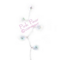 jewel spray - iridescent with silver