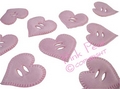 satin heart - pink