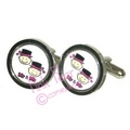 mr & mr cufflinks - top hats