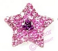 doggie crystal star - pink