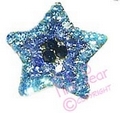 doggie crystal star - blue