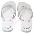 flip flops - white