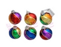 
rainbow christmas baubles