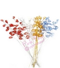 jewel spray - claret with silver