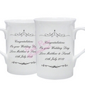 ornate swirl mug set - mrs & mrs