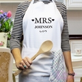 mrs & mrs apron set