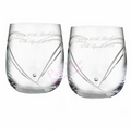 swarovski heart whisky glasses