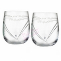 swarovski heart whisky glasses