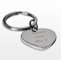 diamante heart keyring