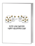 valentine card - love bugs