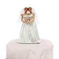 brides with veils cake topper