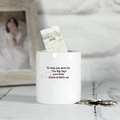 personalised ceramic classic wedding money box
