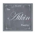 personalised family chalk glass chopping board