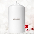 personalised have yourself a merry little christmas candle