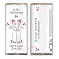 cartoon wedding chocolate bar - mrs & mrs