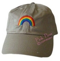 cap with rainbow motif