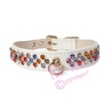crystal doggie collar