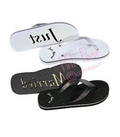 flip flops - white
