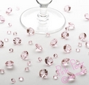 table crystals - baby pink