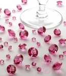 table crystals - hot pink