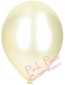 pearlised balloons - ivory