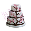 candle - cherry blossom cake
