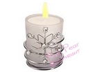 snowflake candle