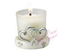 double heart candle
