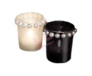 pearl edged candle