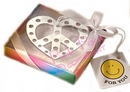 peace love happiness heart bookmark