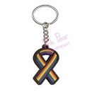 rainbow ribbon keyring