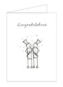 top hat grooms card
