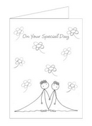 dizzy daisy brides card
