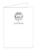 lesbian wedding car card
