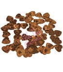 chocolate brown confetti hearts