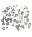 silver & white confetti hearts